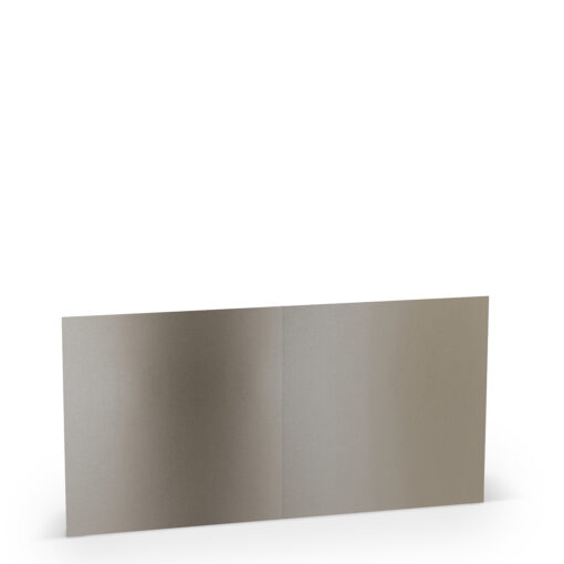 Rössler quadratische Doppelkarte in Taupe metallic