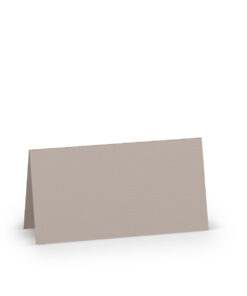 Tischkarte 100x100 mm in Taupe zum Gestalten