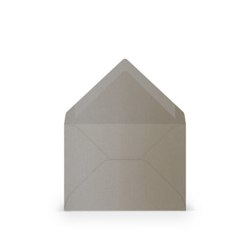 Umschlag mit Seidenfutter C7 Taupe metallic