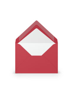 Umschlag mit Seidenfutter C7 Rot