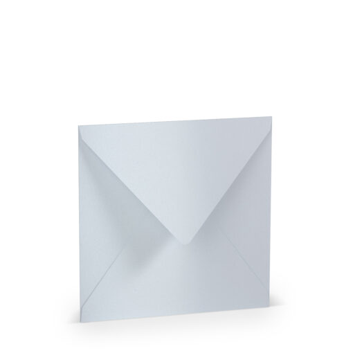 Quadratischer Umschlag in marble white metallic
