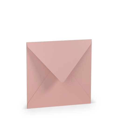 Quadratischer Umschlag in Rosé