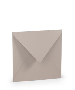 Quadratischer Umschlag in Taupe