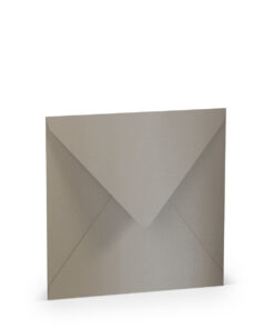 Quadratischer Umschlag in Taupe metallic