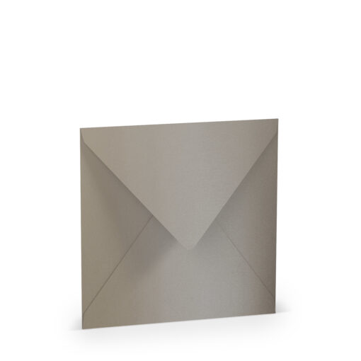 Quadratischer Umschlag in Taupe metallic