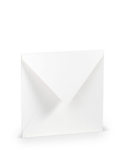 Quadratischer Umschlag in Weiß