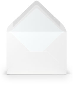 Umschlag mit Seidenfutter C6 Weiß