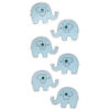 Rössler Handmade Sticker Baby Elefants hellblau, zum Dekorieren