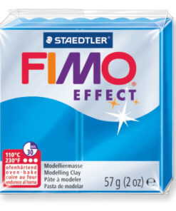 Ofenhärtende Modelliermasse Fimo, transluzent-blau