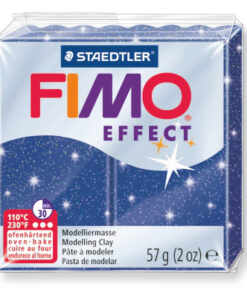 Ofenhärtende Modelliermasse Fimo, glitter-blau