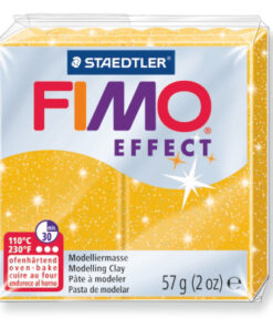 Ofenhärtende Modelliermasse Fimo, glitter-gold