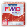 Ofenhärtende Modelliermasse Fimo, glitter-rot