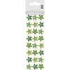 Ursus Glitter-Sticker Blüten, grün, zum Basteln