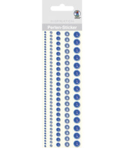 Ursus Perlen-Sticker, blau, zum Dekorieren