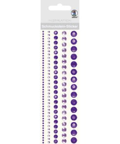 runde Bordüren-Sticker in violett