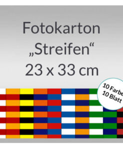 Ursus Streifen-Fotokarton, Bastelmappe, 23x33 cm