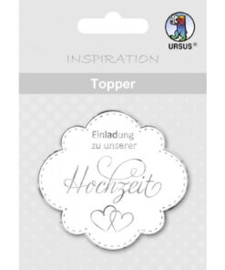 Ursus Topper Einladung Hochzeit, zum Basteln und Dekorieren