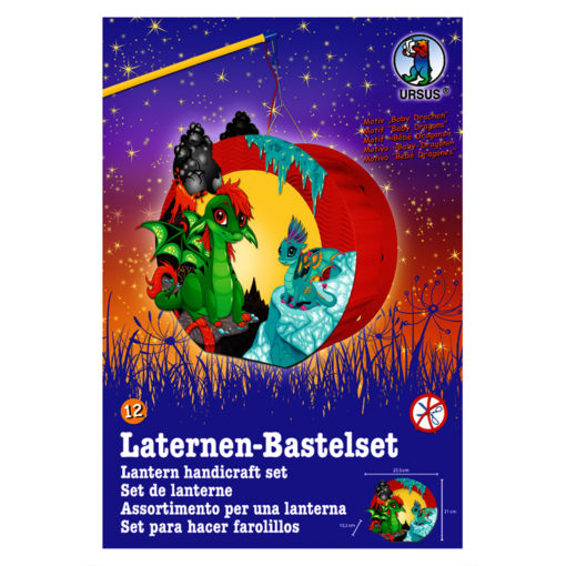 Ursus Laternen-Bastelset, Easy Line, Baby Drachen