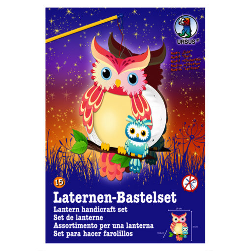 Ursus Laternen-Bastelset, Easy Line, Eule