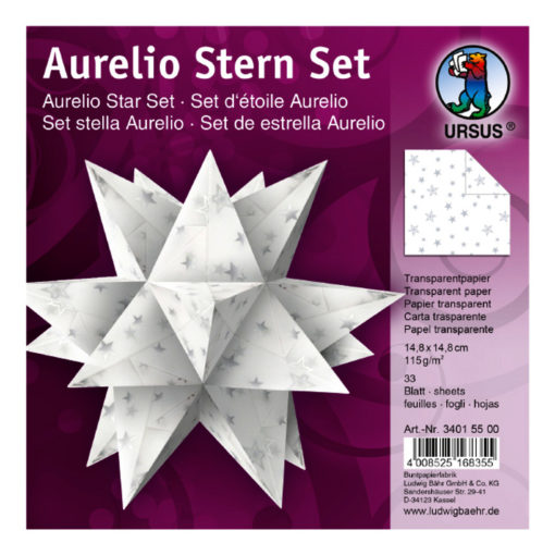 Ursus Aurelio-Stern Transparentpapier, Silver Stars