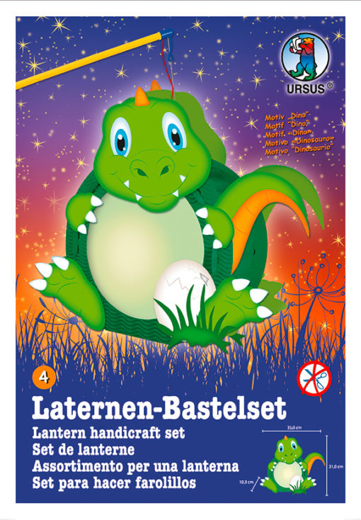 Ursus Laternen-Bastelset, Easy Line, Dino