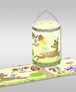 Transparenter Laternen-Zuschnitt mit Waldtiermotiven