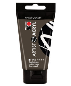 marabu artist acryl vandyckbraun 75ml