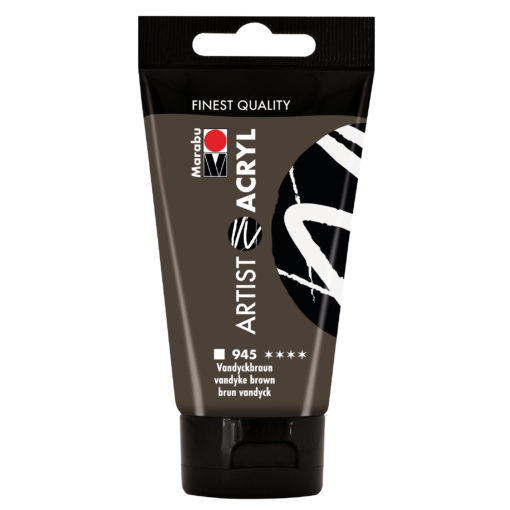 marabu artist acryl vandyckbraun 75ml