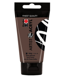 marabu artist acryl malfarbe siena gebrannt 75ml