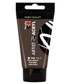 marabu artist acryl umbra gebrannt 75ml