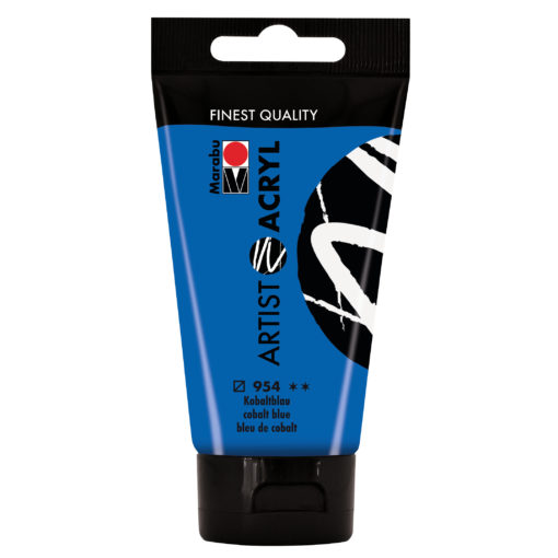 marabu artist acryl malfarbe kobaltblau 75ml