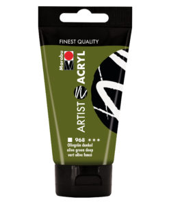 marabu artist acryl malfarbe olivgrün dunkel 75ml