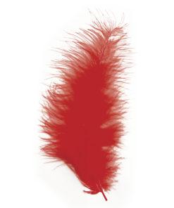 flauschfeder 10-15 cm rot