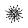 Stempel Schneeflocke