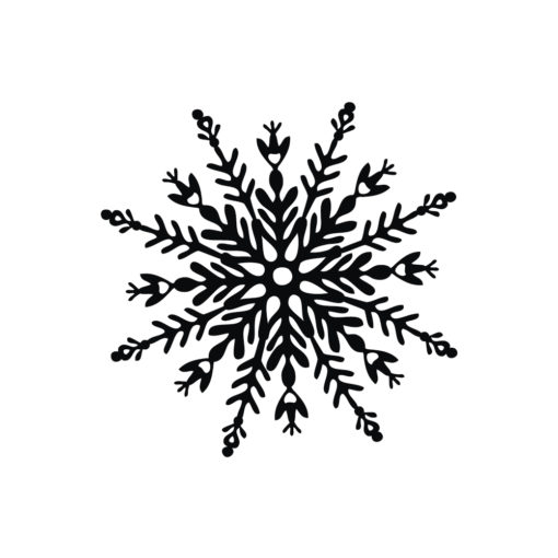 Stempel Schneeflocke