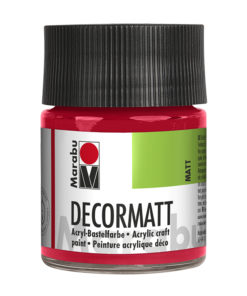 samtmatte Acrylfarbe, 50ml, kirschrot, zum Malen