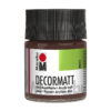 samtmatte Acrylfarbe, 50ml in mittelbraun, zum Malen