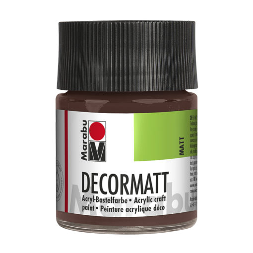 samtmatte Acrylfarbe, 50ml in mittelbraun, zum Malen