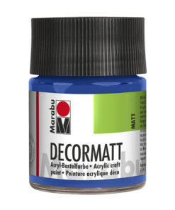 samtmatte Acrylfarbe, 50ml in mittelblau, zum Malen