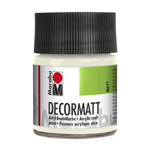 samtmatte Acrylfarbe, 50ml in weiß, zum Malen