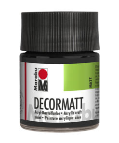 samtmatte Acrylfarbe, 50ml schwarz, zum Malen