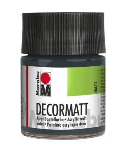 samtmatte Acrylfarbe, 50ml in dunkelgrau, zum Malen