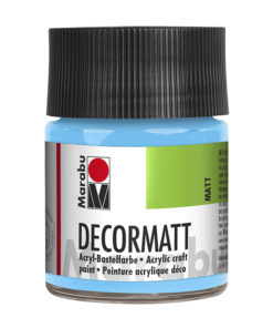 samtmatte Acrylfarbe, 50ml in hellblau, zum Malen