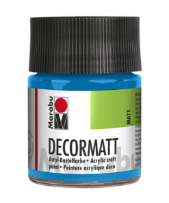 samtmatte Acrylfarbe, 50ml in azurblau, zum Malen