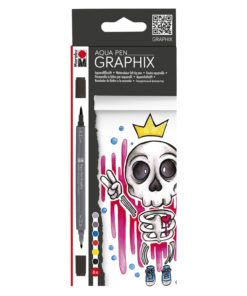 Marabu Aqua Pen Graphix KING OF BUBBLEGUM 6er Set