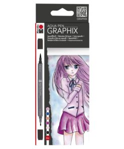 Marabu Aqua Pen Graphix MA KE MANGA 6er Set