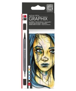 Marabu Aqua Pen Graphix METROPOLITAN 6er Set