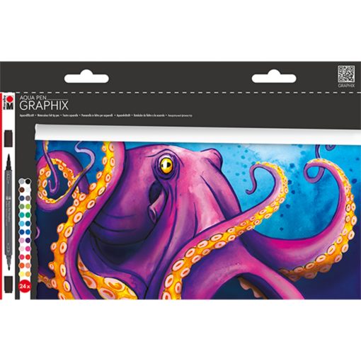 Marabu Aqua Pen Graphix OCTOPY 24er Set