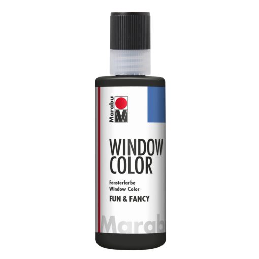 Marabu Window Color fun & fancy 073 Konturen schwarz 80 ml