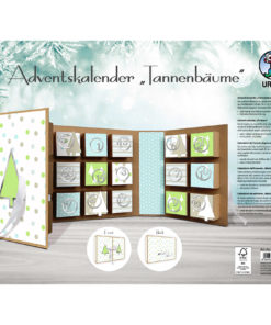 Adventskalender Buch Tannenbäume